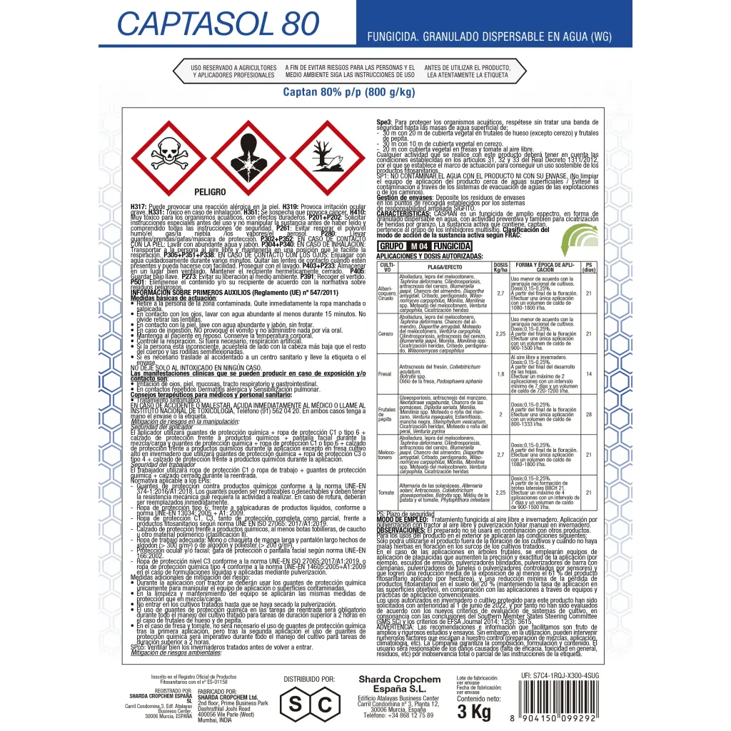 CAPTASOL 80 - Imagen 2
